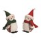 Plush Plaid Bird Sitter Set of Two Christmas Decorations